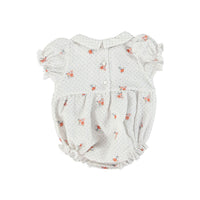 Bebe Organic Vintage Floral Bia Romper