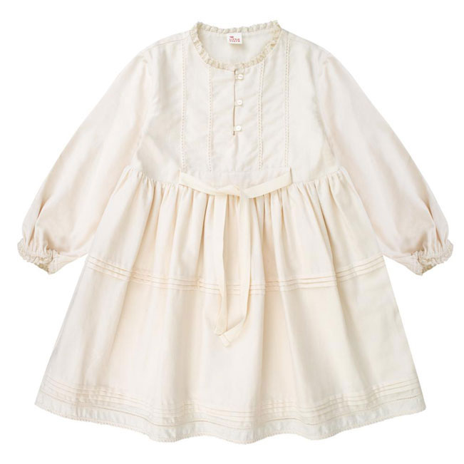 The Little Poets Ecru Lace Details Bianca Midi Dress