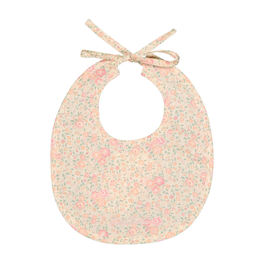 Louis Louise Pink Romantic Flower Bib
