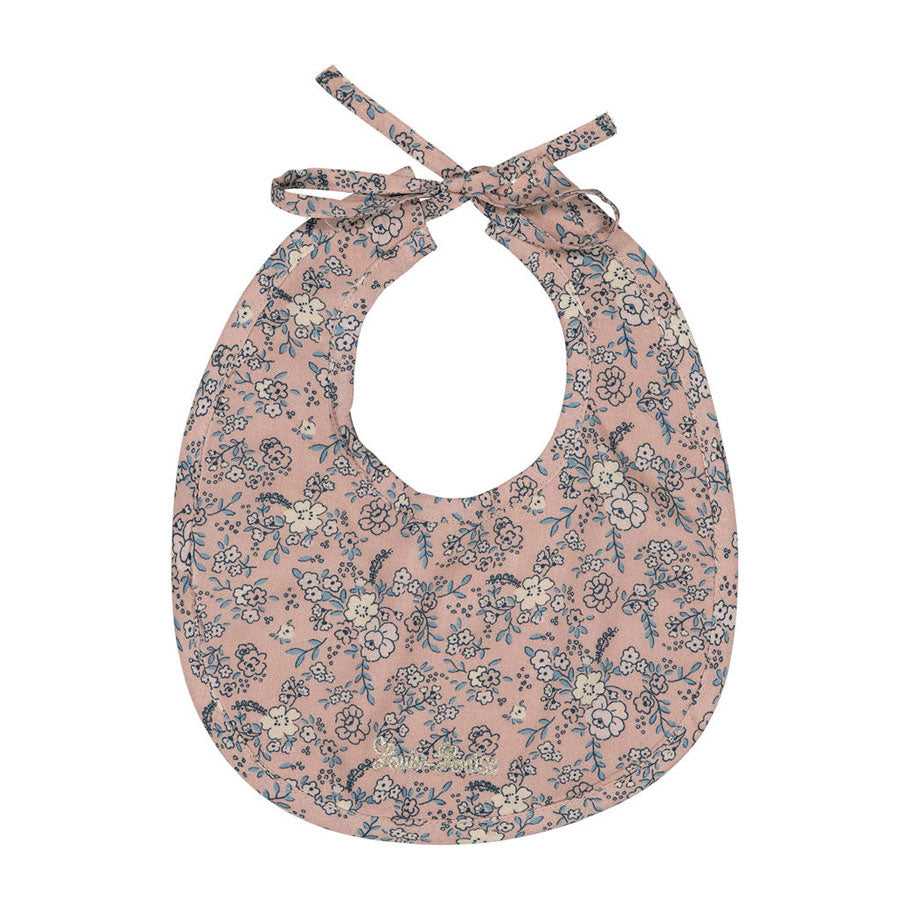 Louis Louise  Pink Romantic Flower Bullle Bib