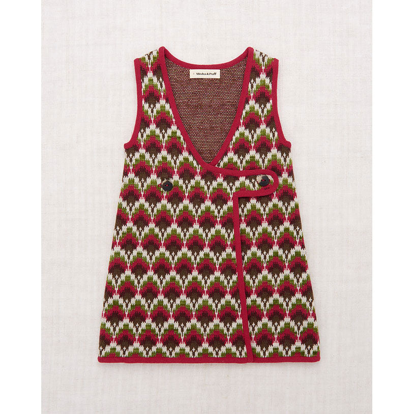 Misha and Puff Berry Feather Jacquard Bibi Dress