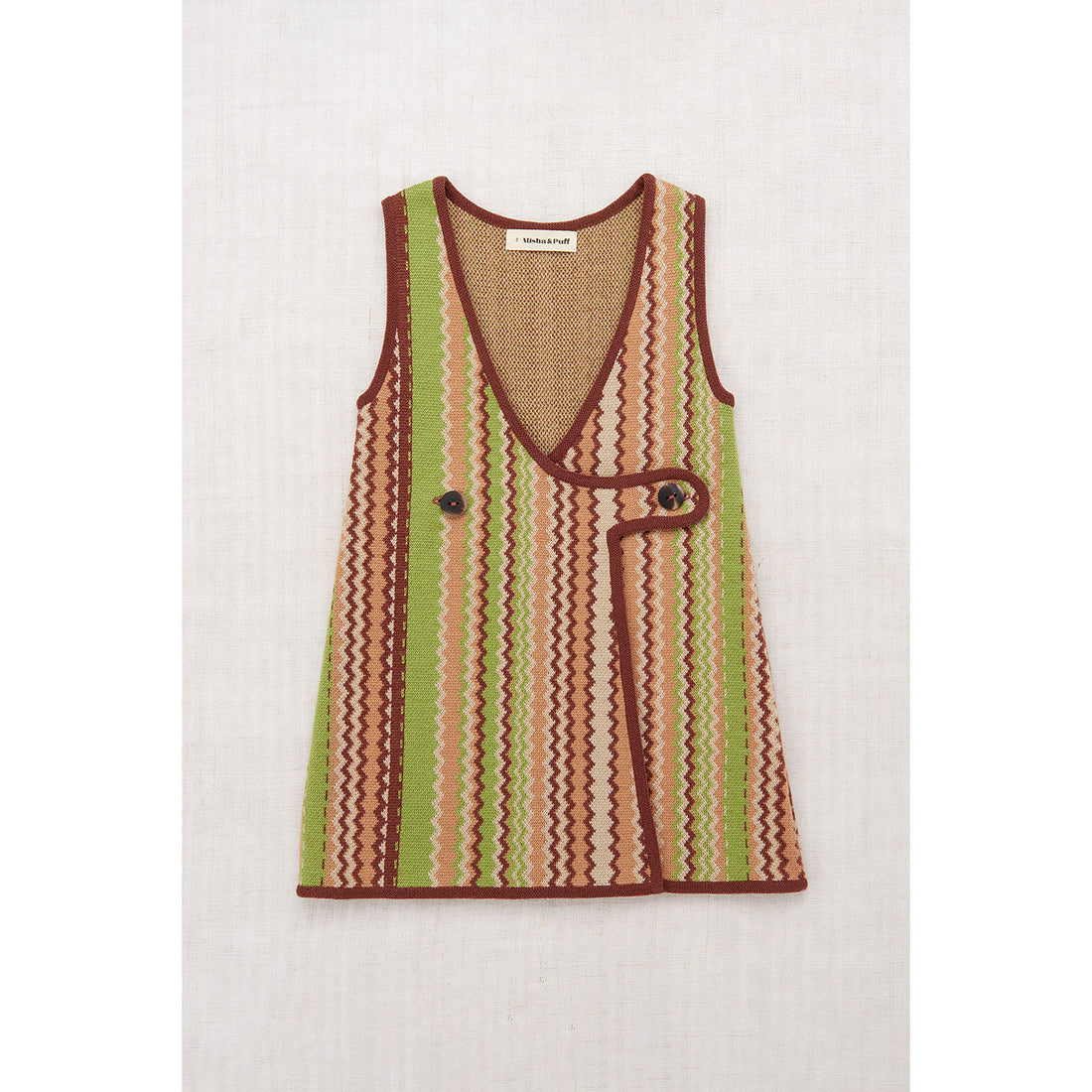 Misha and Puff Sprig Zigzag Jacquard Bibi Dress