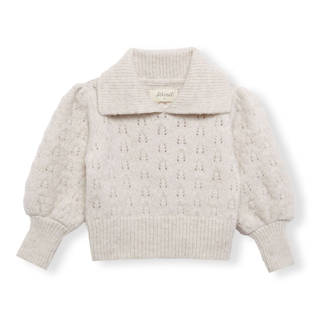 Birinit Biri Ivory V-Neck Baby Sweater