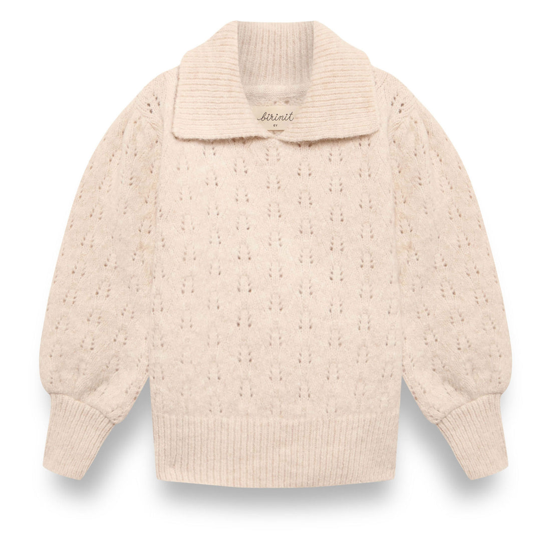 Birinit Biri Ivory V-Neck Knit Sweater
