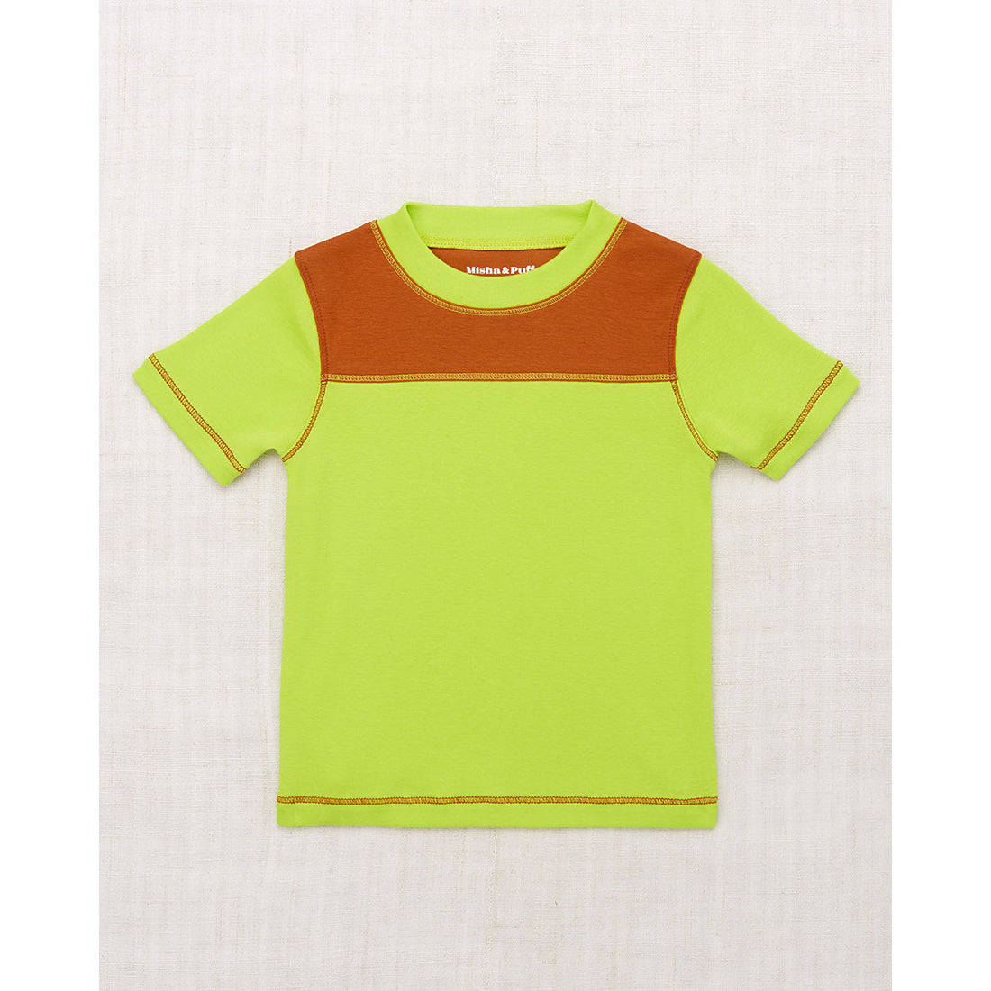 Misha and Puff Peridot Bleacher Colorblock Tee