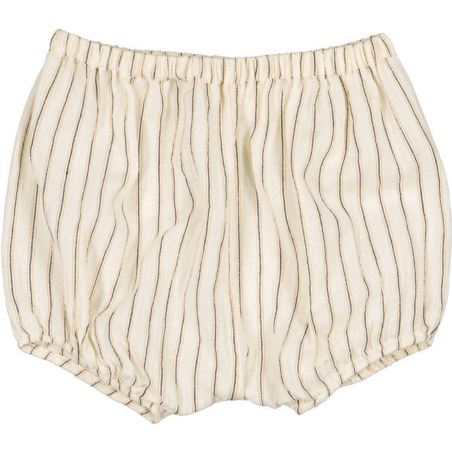 Louis Louise Cream Cotton Crepe Stripe London Bloomer