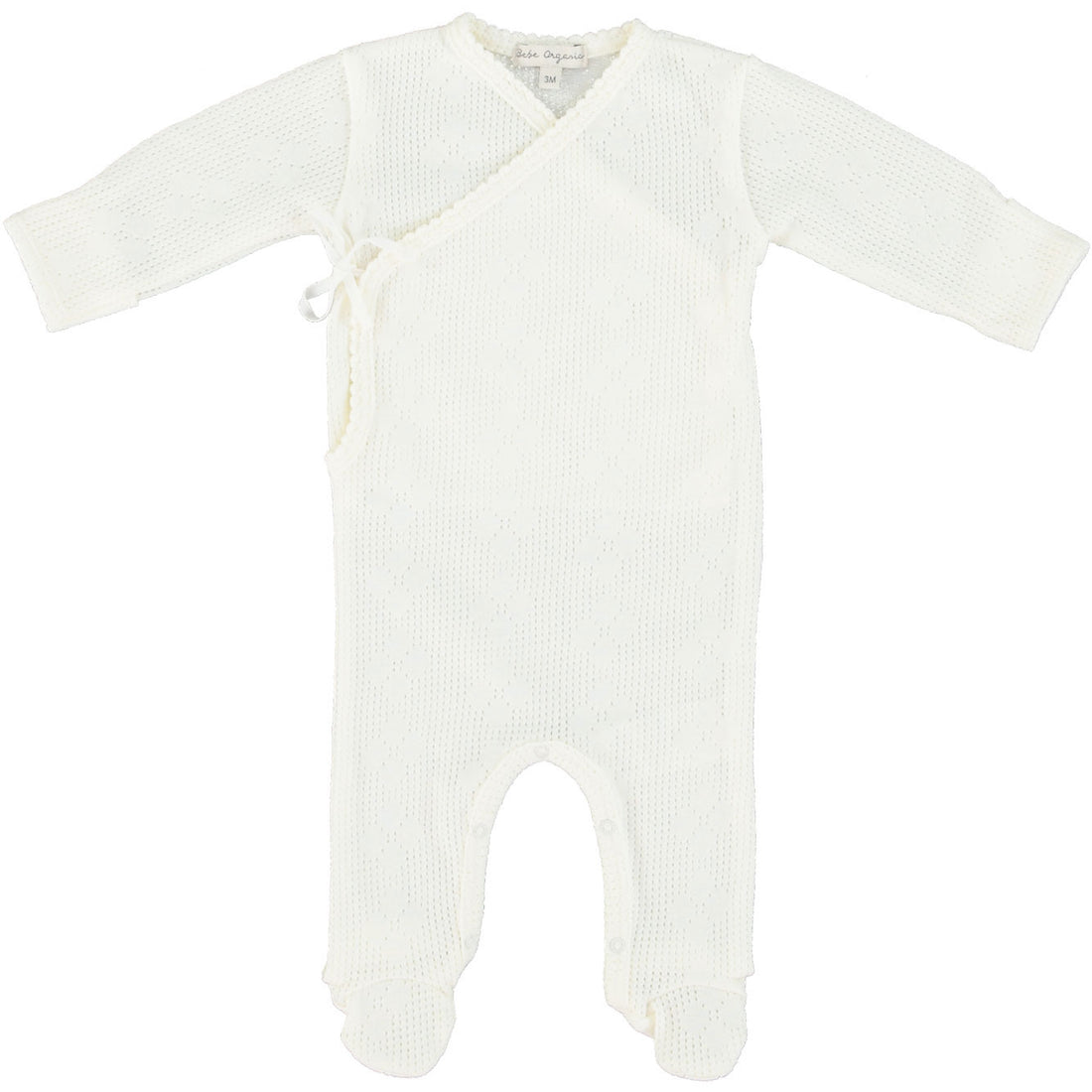 Bebe Organic Pearl Blooms Wrap Overall