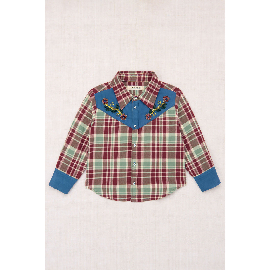 Misha and Puff Madder Root Plaid Boone Shirt