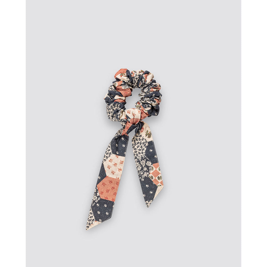 Little Cotton Clothes Patchwork Floral Scrunchie With Bow