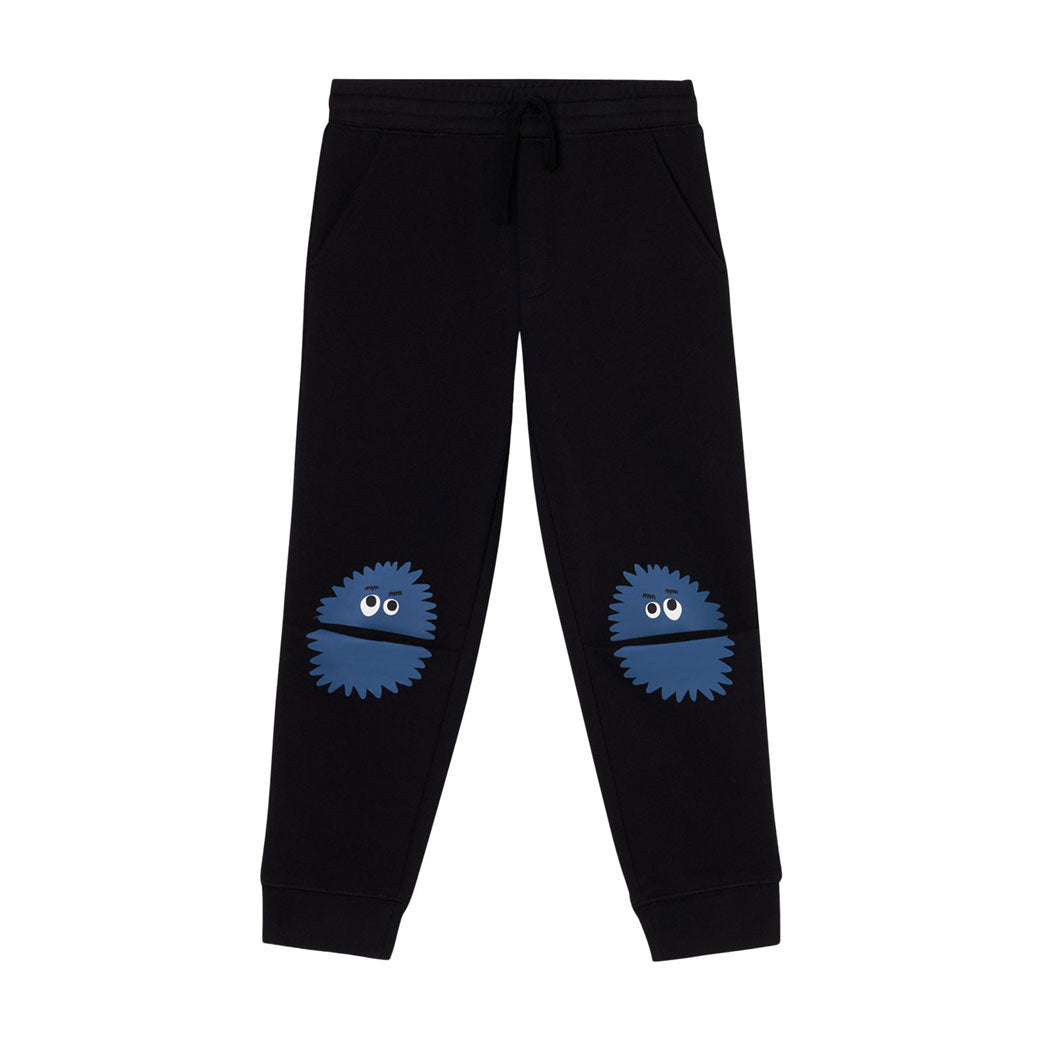 Stella Mccartney Black Monsters Knee Print Joggers