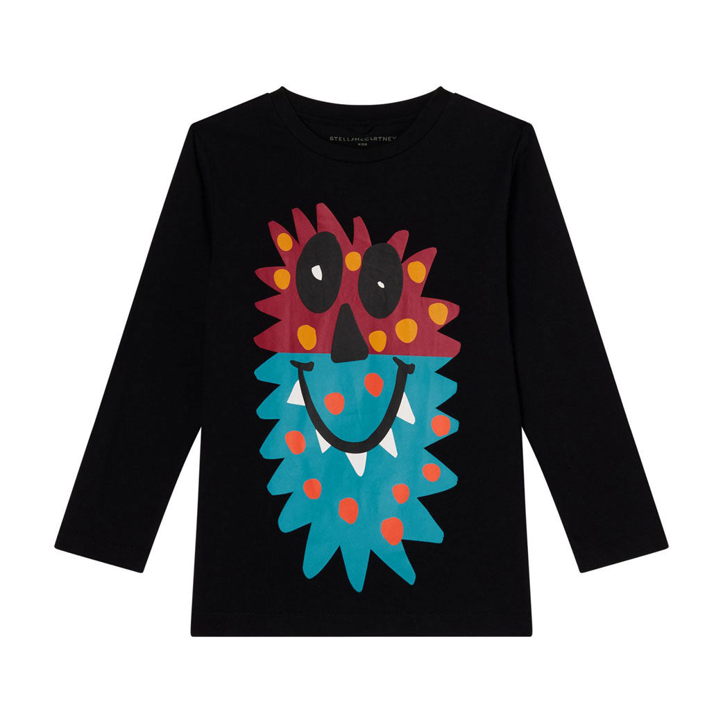 Stella Mccartney Black Monster Face Tee