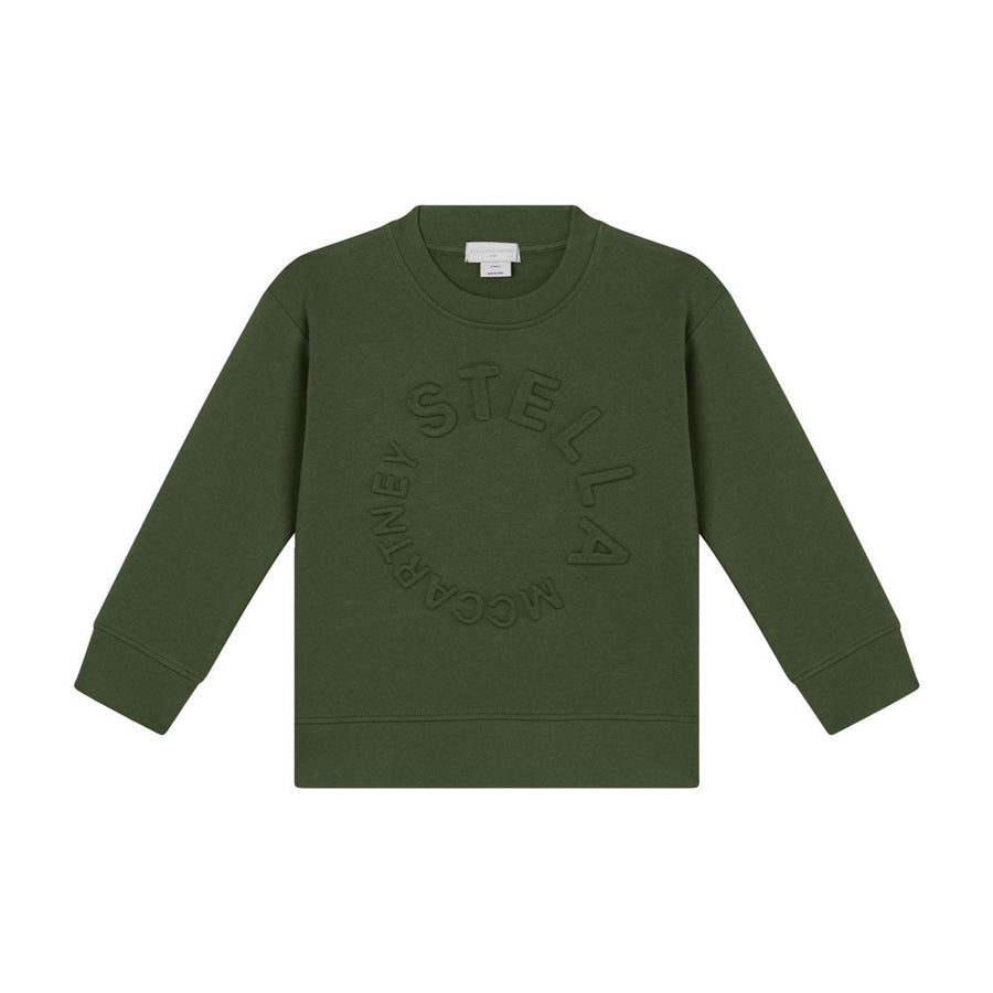 Stella Mccartney Green Embossed Logo Disc Sweatshirt
