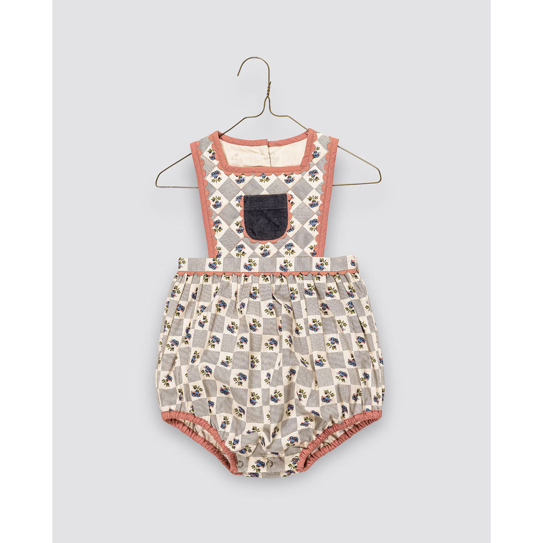Little Cotton Clothes Papier Floral Quilted Dhalia Romper