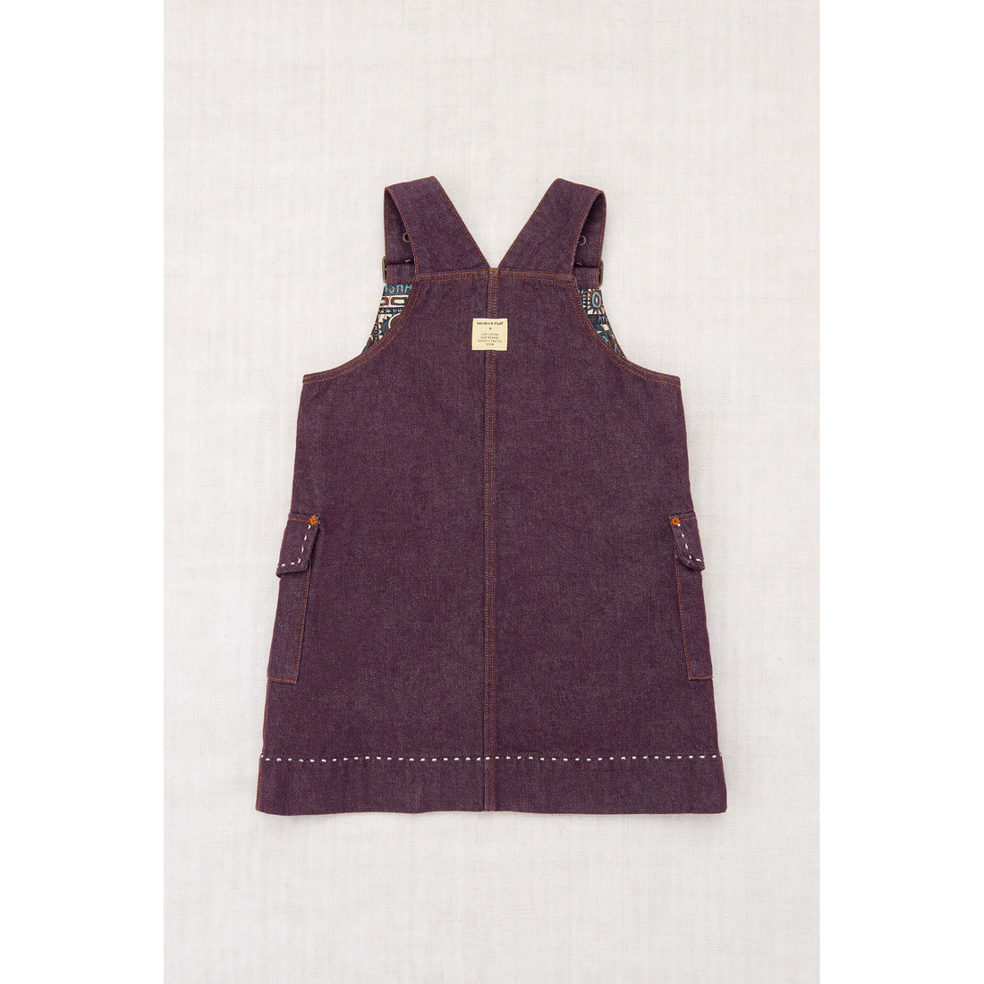 Misha and Puff Aubergine Denim Buckle Jumper Dress