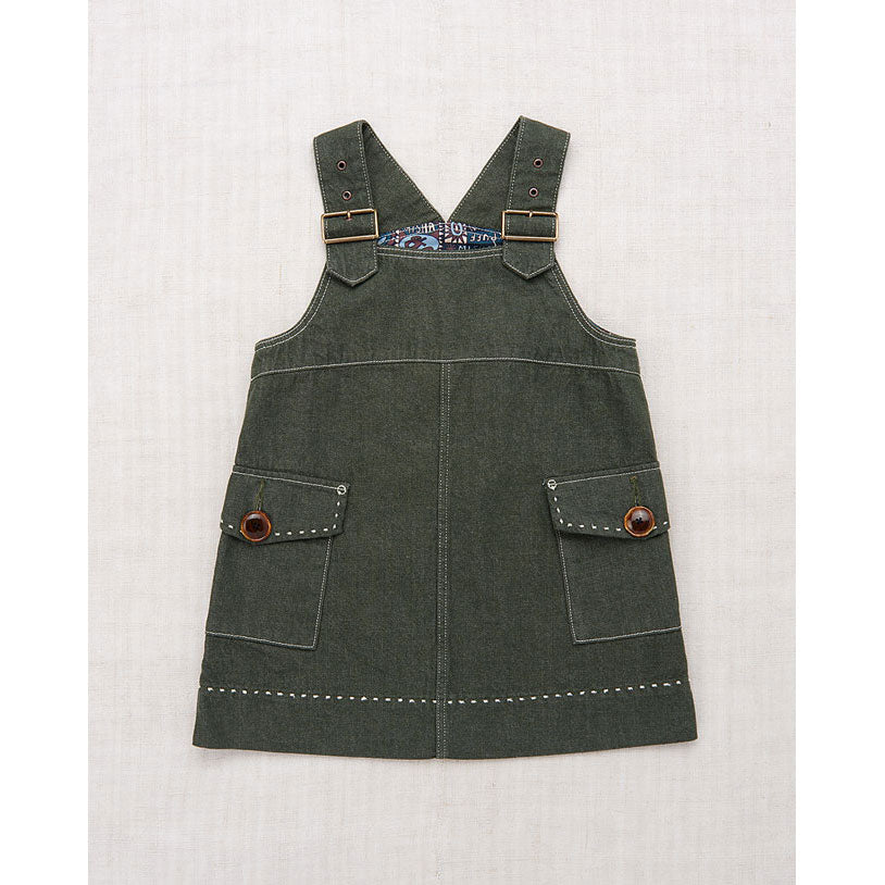 Misha and Puff  Sage Denim Buckle Jumper Dress