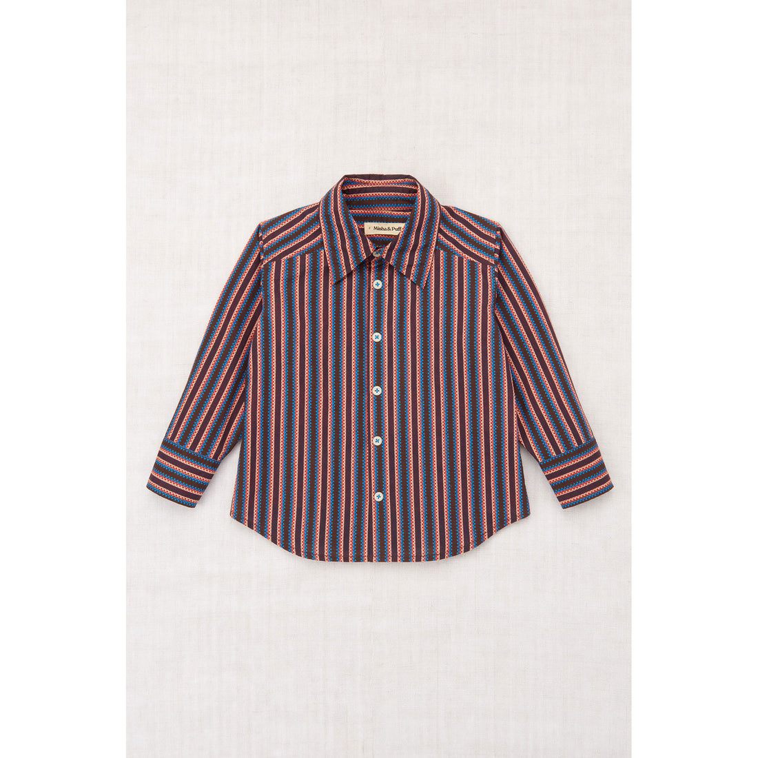 Misha and Puff Raisin Vaquero Stripe Button-Down Shirt