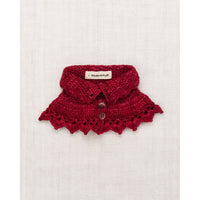 Misha and Puff Berry Crochet Button Collar