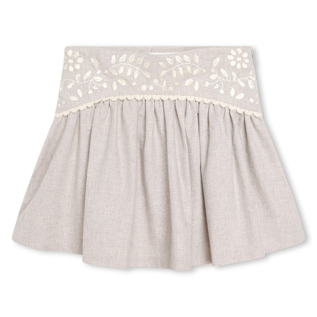Chloe Chine Beige Skirt