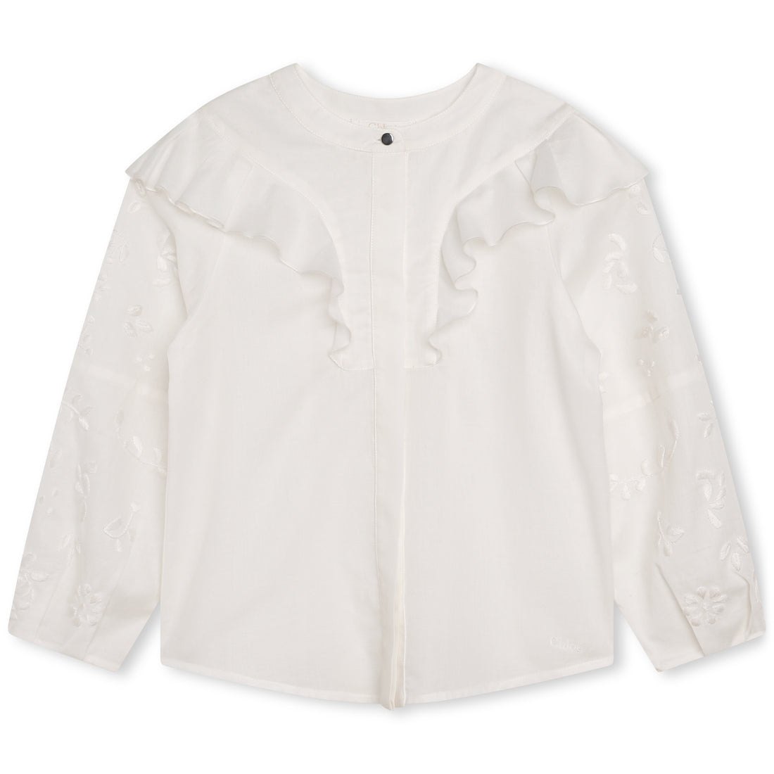 Chloe Off White Mini Me Twill Blouse