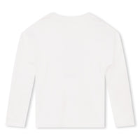 Chloe Off White With Denim Flower Tee