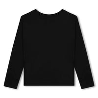 Chloe Black Shinny Logo Tee