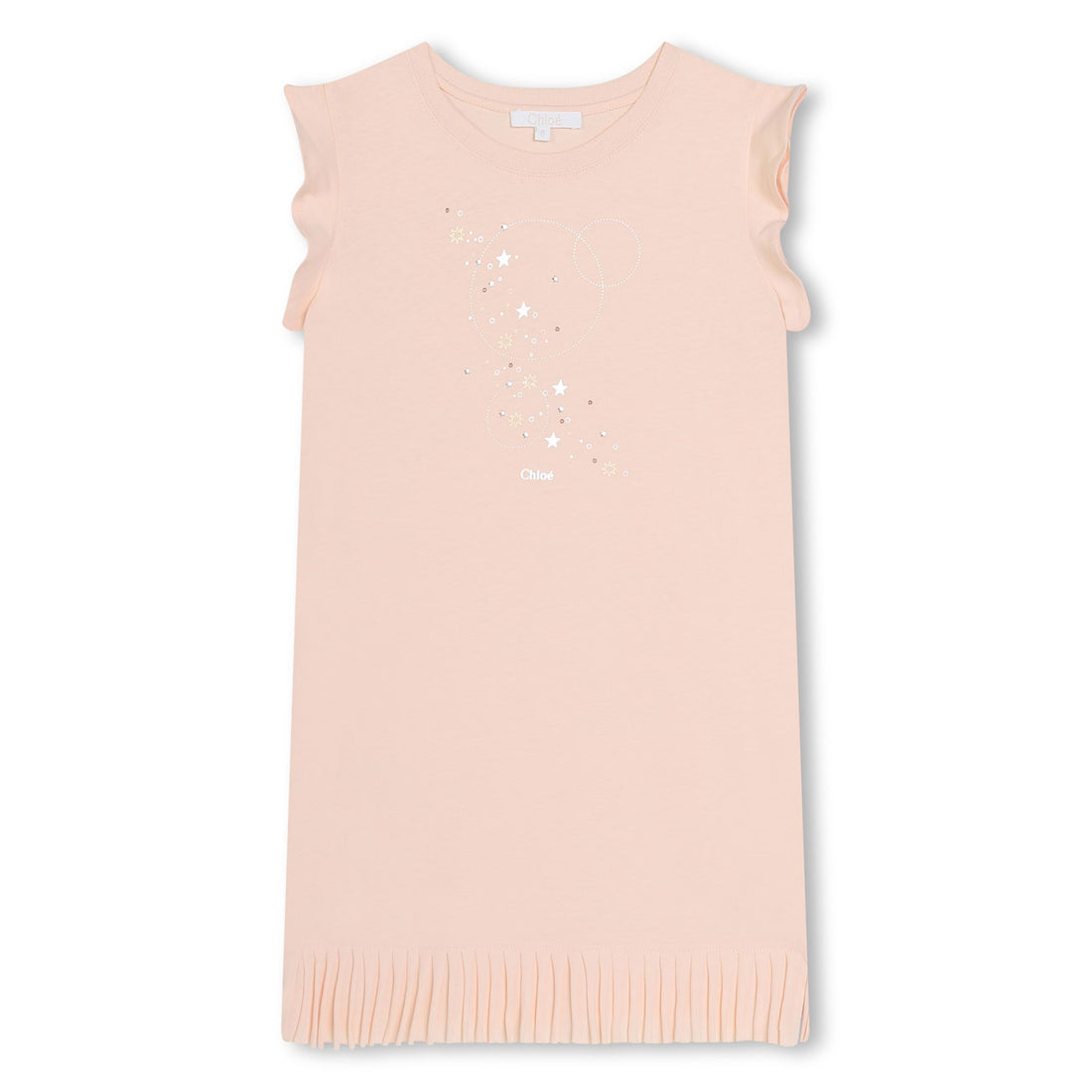 Chloe Pale Pink Fringes Dress