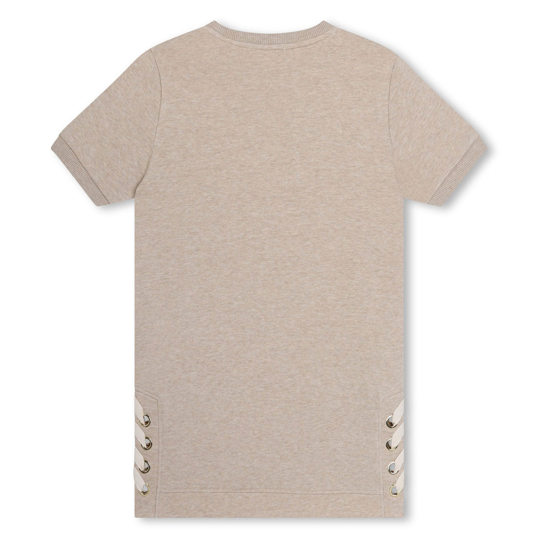 Chloe Beige Short Sleeved Dress