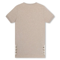 Chloe Beige Short Sleeved Dress