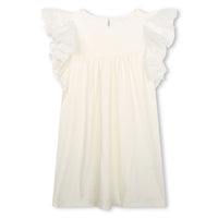 Chloe Off White Short Sleeved Dress