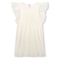 Chloe Off White Short Sleeved Dress