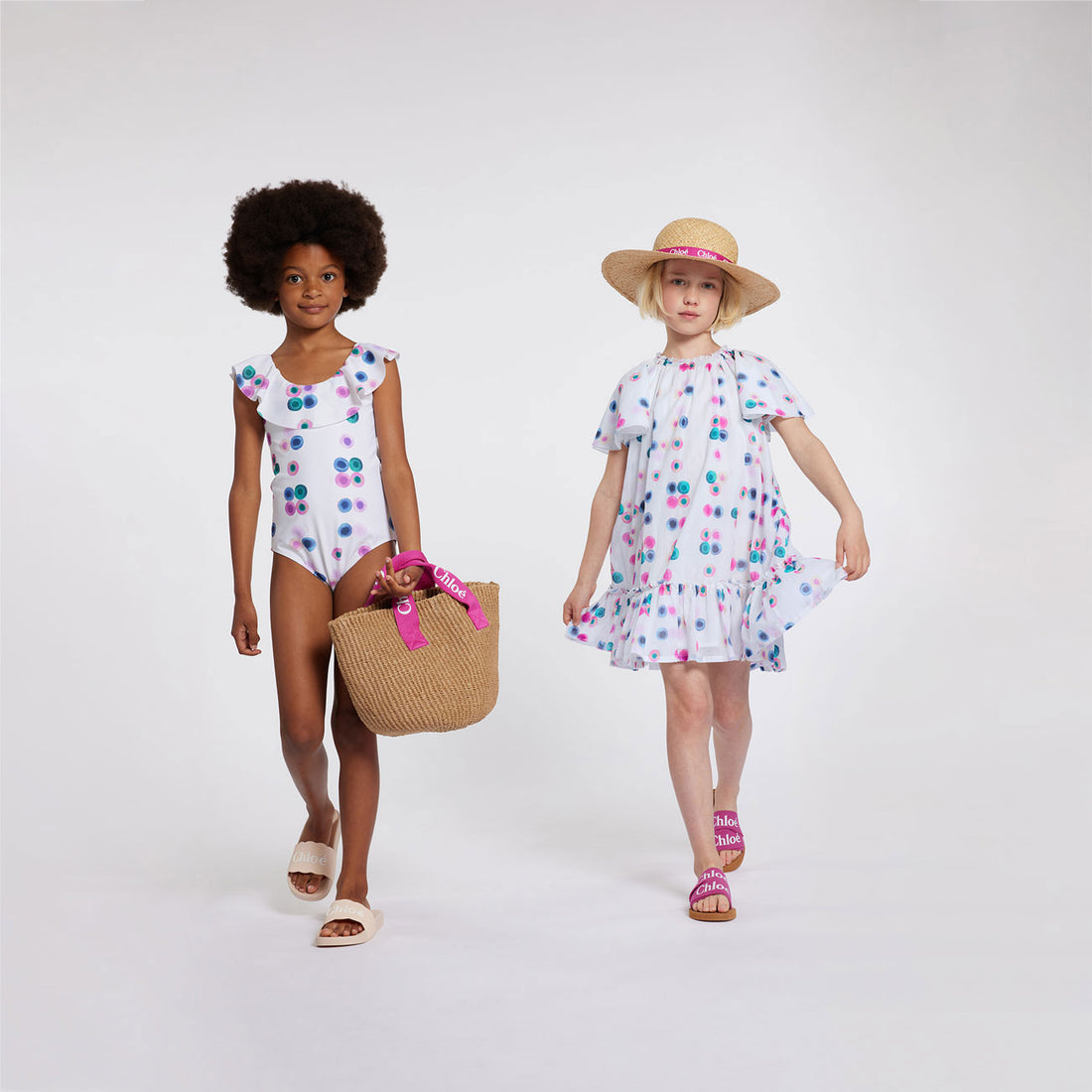 Chloe Multi Mini Me Multi Print Dress