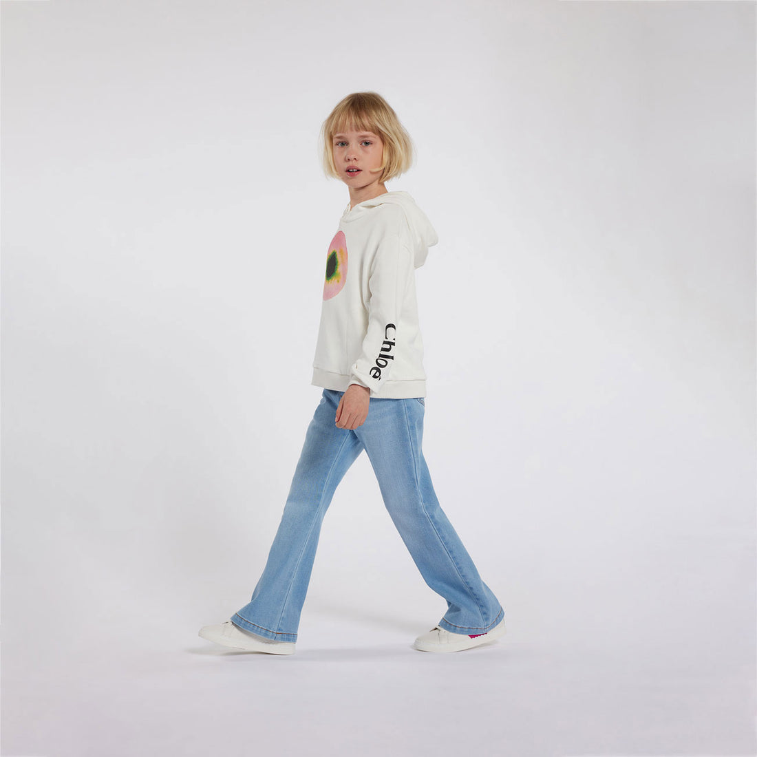 Chloe Off White Mini Me Fusion Hoodie