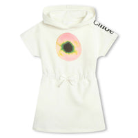 Chloe Off White Mini Me Fusion Hoodie Dress