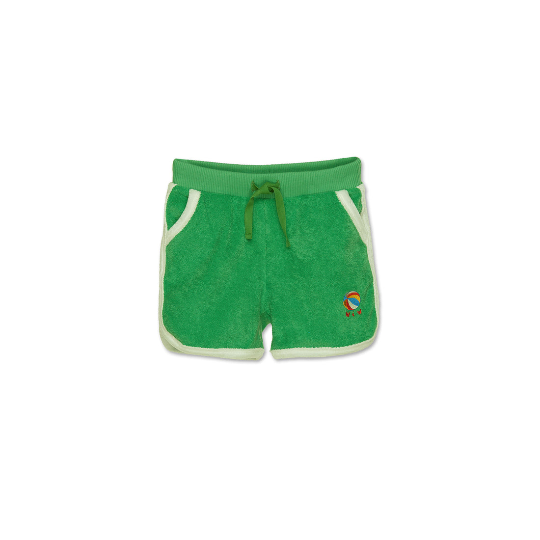 Wander and Wonder  Lime Terry Gym Shorts
