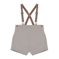 Calla Lili  Taupe Suspenders Shorts