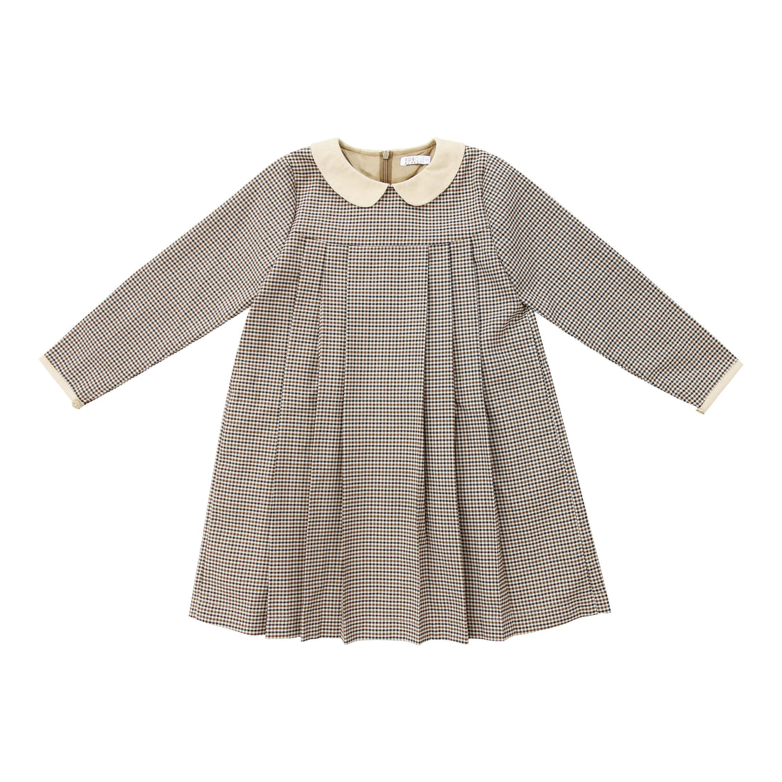 Coco Blanc Brown Houndstooth Dress