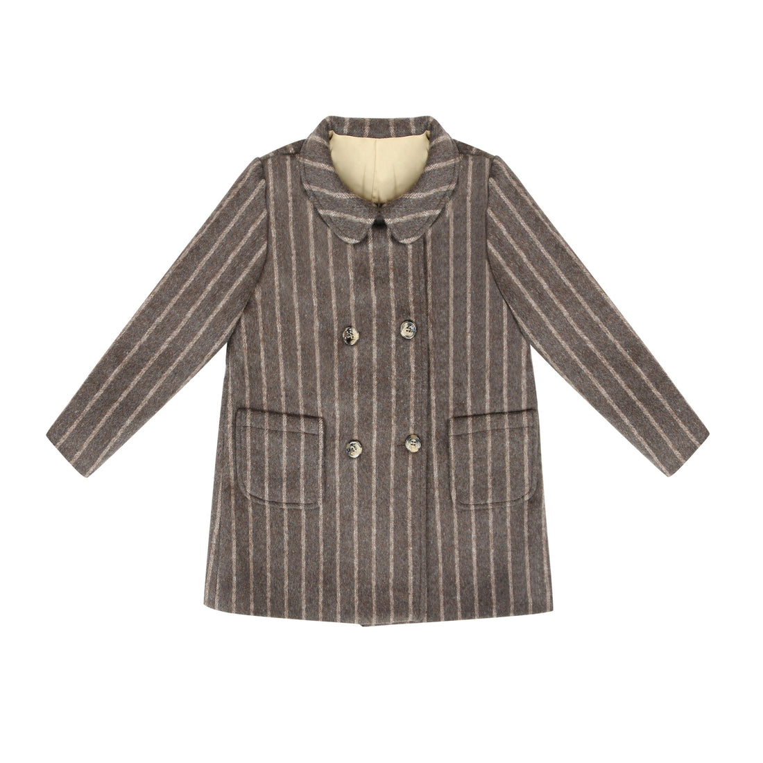 Coco Blanc Mocha Double Breasted Coat