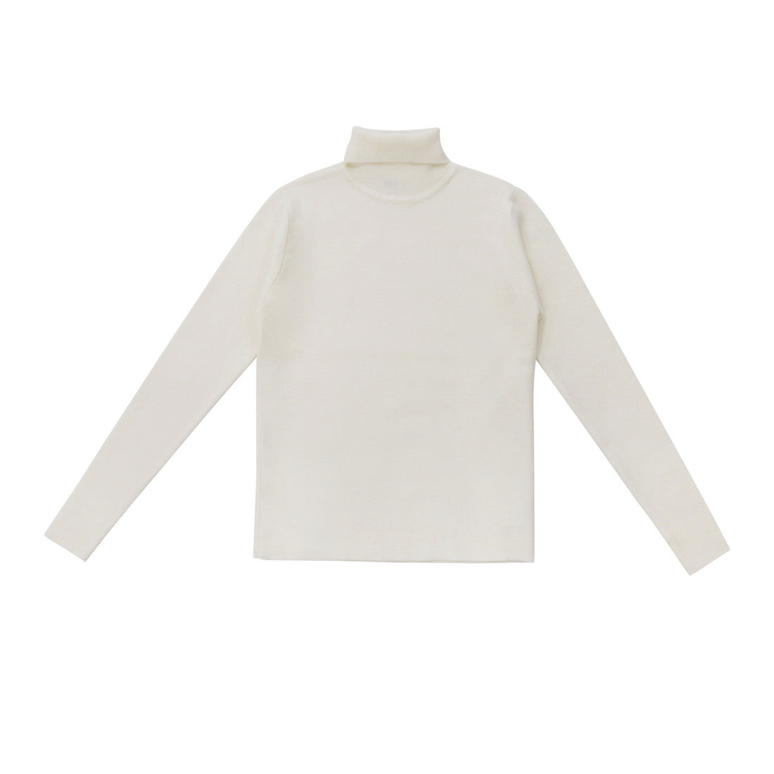 Coco Blanc Cream Ribbed Turtle Neck