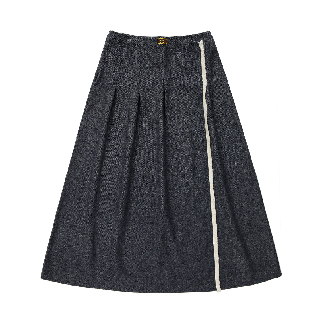 Coco Blanc Navy Marled Side Fringe Skirt