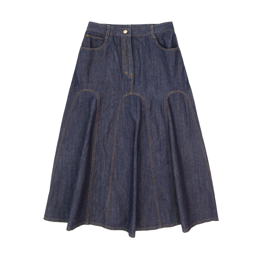 Coco Blanc Denim Skirt