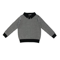 Coco Blanc Black/White Collared Sweater