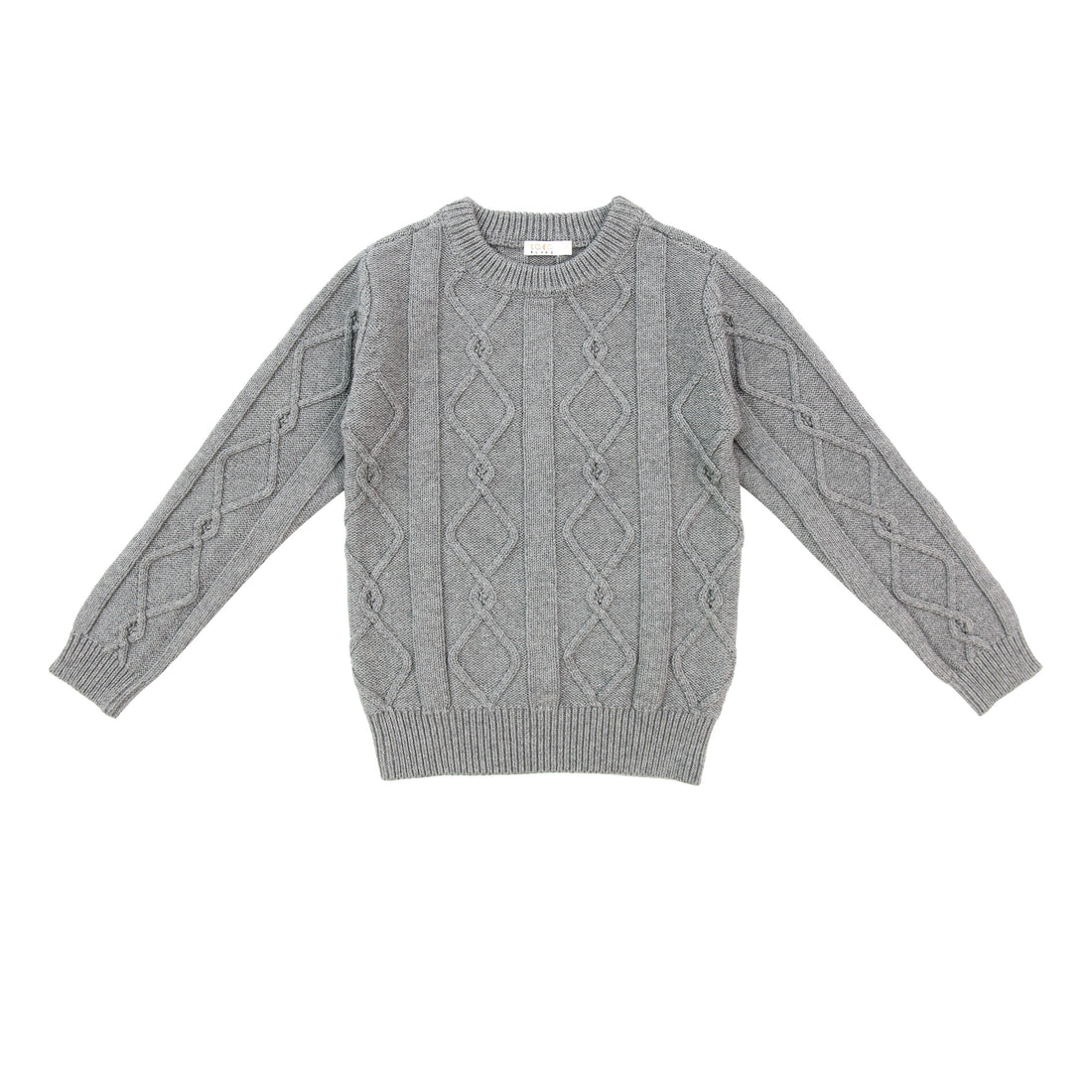 Coco Blanc Grey Diamond Crew Sweater