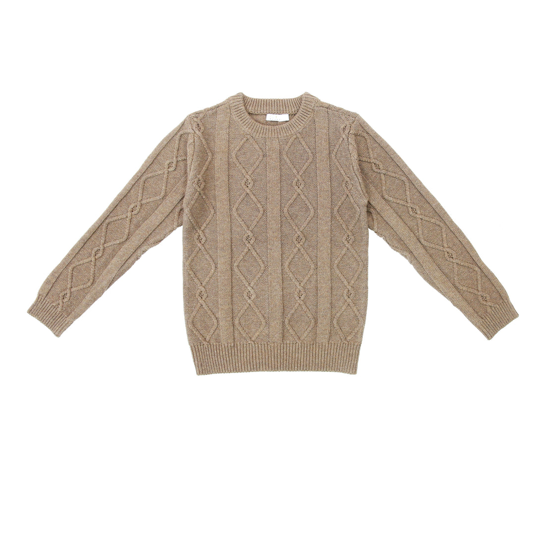 Coco Blanc Mocha Diamond Crew Sweater