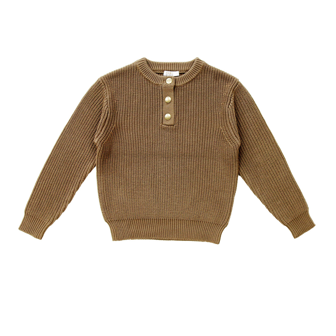 Coco Blanc Taupe Chunky Graphic Sweater