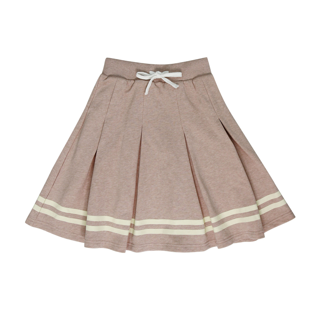 Coco Blanc Marled Blush Pleated Skirt
