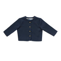 Coco Blanc Navy Cropped Blazer