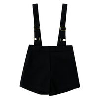 Coco Blanc Black Suspender Shorts