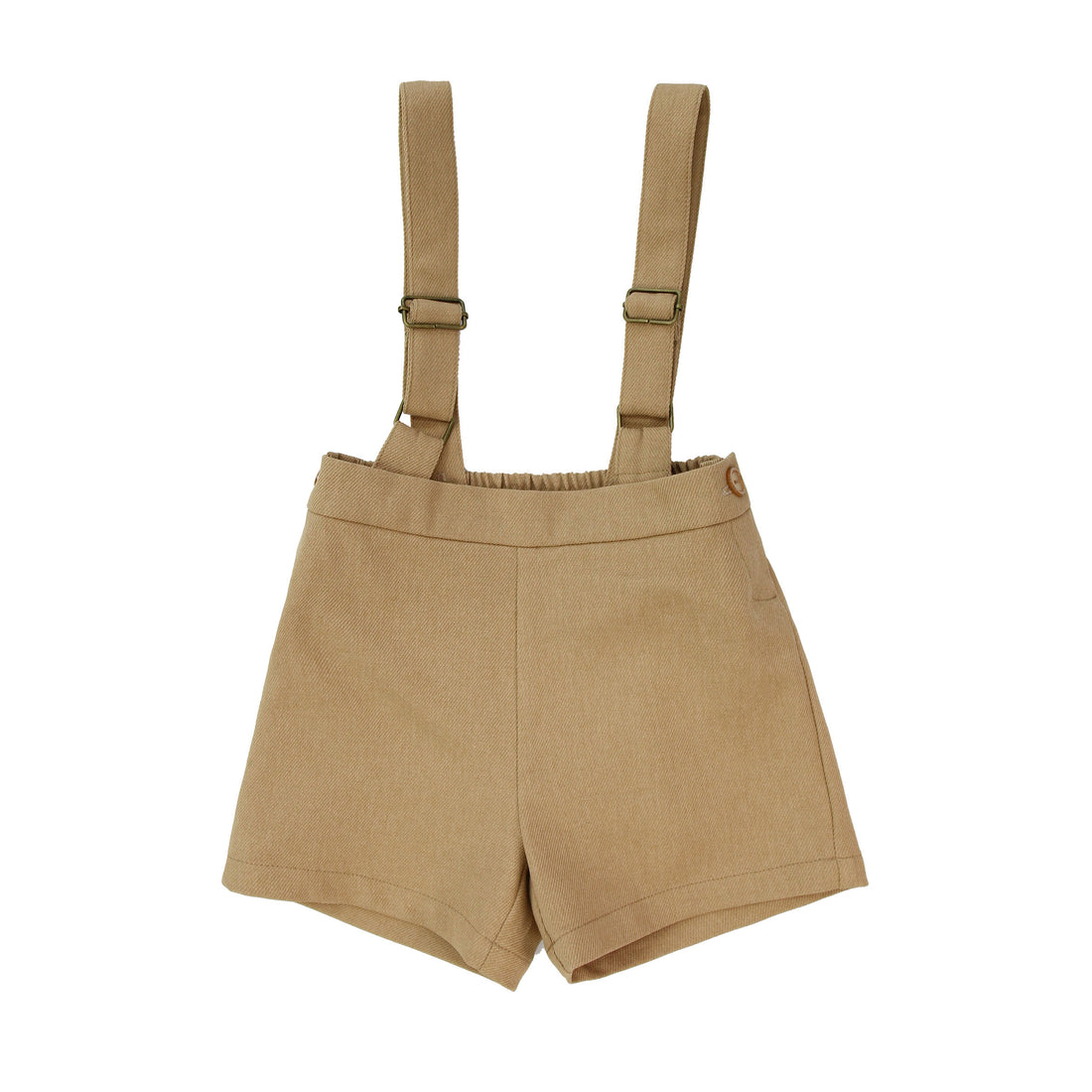 Coco Blanc Camel Suspender Shorts