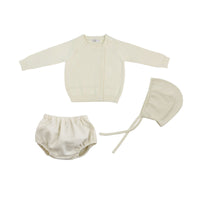 Coco Blanc Cream Square Neck Bloomer Set