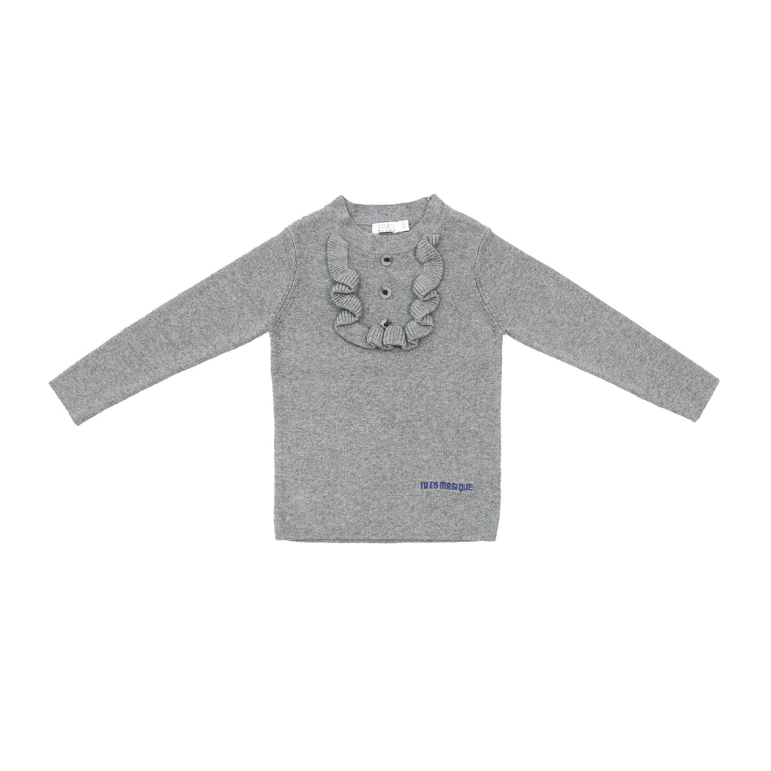 Coco Blanc Grey Ruffle Bib Legging Set